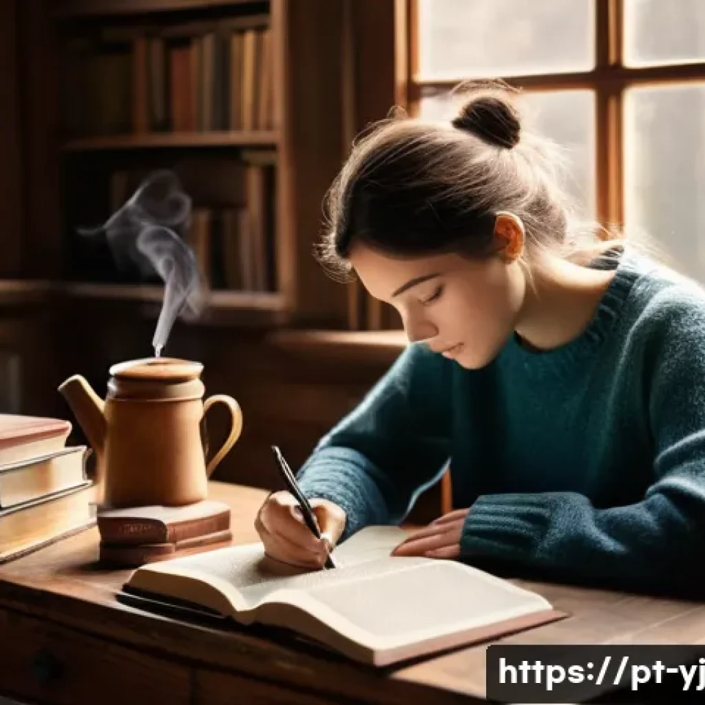 메타인지 연습의 효과 측정 방법 - **Prompt:** A young adult, wearing a comfortable but fully clothed outfit (e.g., a warm sweater and ...
